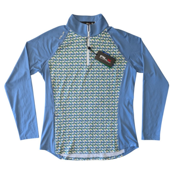 RLX Ralph Lauren Golf Wicker Print Airflow 1/4 Zip Pullover New Size Medium $148 - Picture 1 of 7